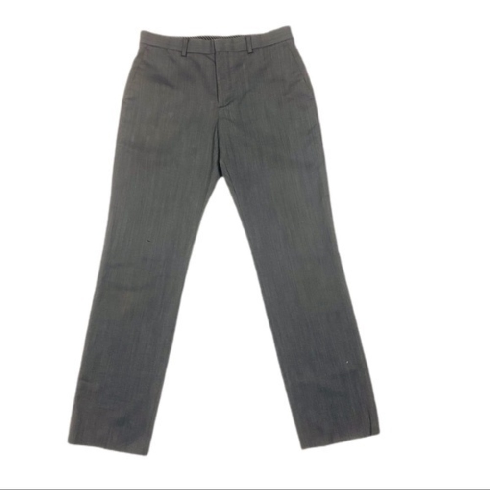 EXPRESS Men`s PRODUCER Modern Fit Straight Leg Wool Blend Gray Suit Pant